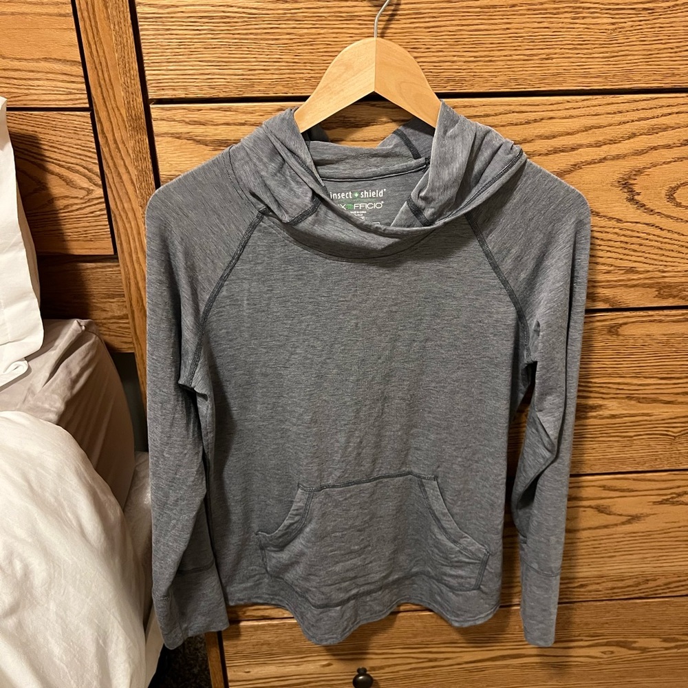 Exofficio insect shield lightweight hooded top